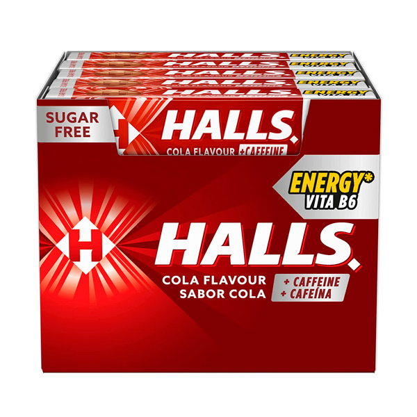 Halls Energy Cola 20 ud