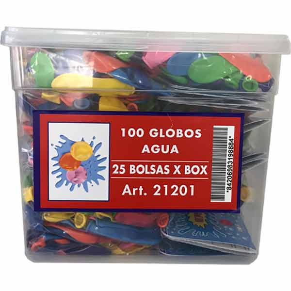 Globos agua Party Box 100 ud (25 ud) Persan