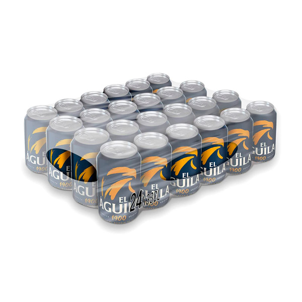 Cerveza El Águila Dorada Lata 330 ml (24 ud)