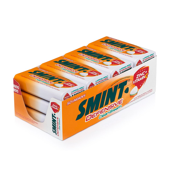 Smint Defensive Clean Breath Menta Naranja 12 ud