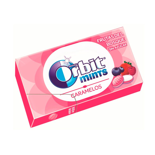 Orbit Mints frutas del bosque handypack 8 ud