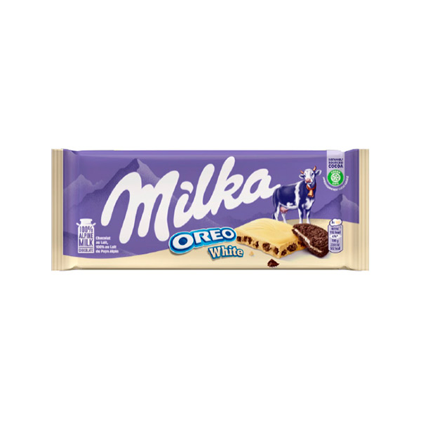 Tableta Milka Oreo blanco 100 g