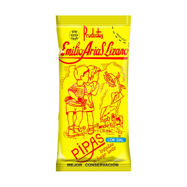 Pipas con sal 150 g (12 ud) Emilio Arias