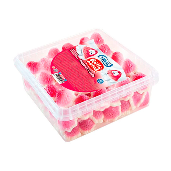 Fresones rellenos nata 75 ud Vidal