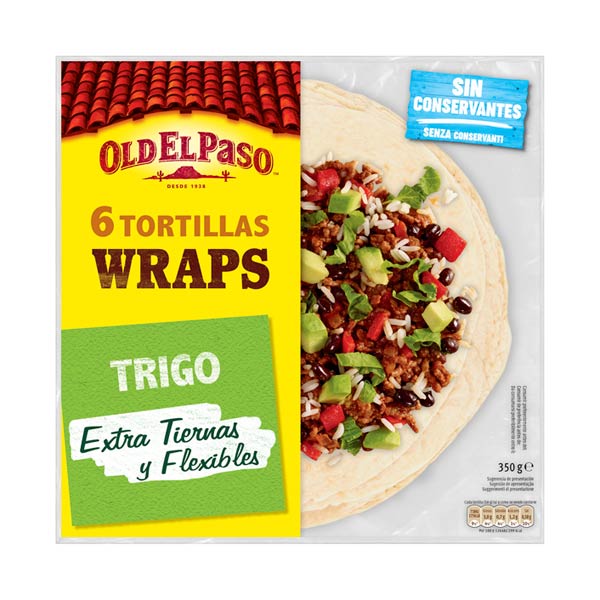 Tortillas wraps pack 6 (12 ud) Old el Paso