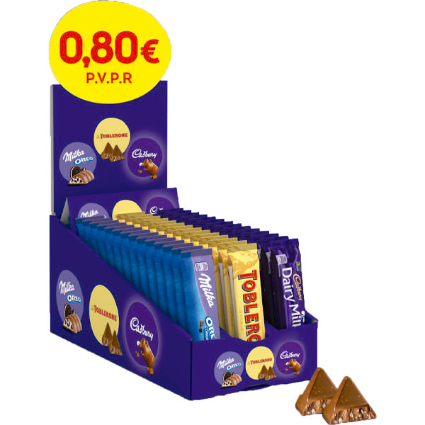 Lote mondelez chocolatinas 0.80 € 36 ud