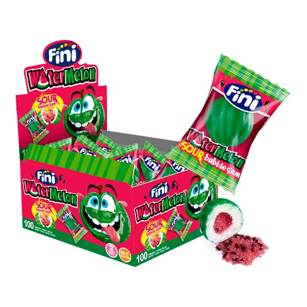 Chicle watermelon sour 100 ud Fini