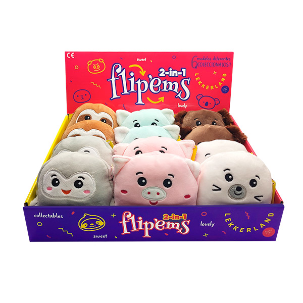PELUCHES FLIP'EMS 2 EN 1 12 UD LEKKERLAND