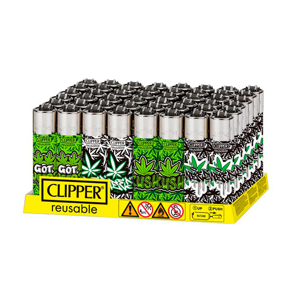ENCENDEDOR GRAFFITI LEAVES 48 UD CLIPPER