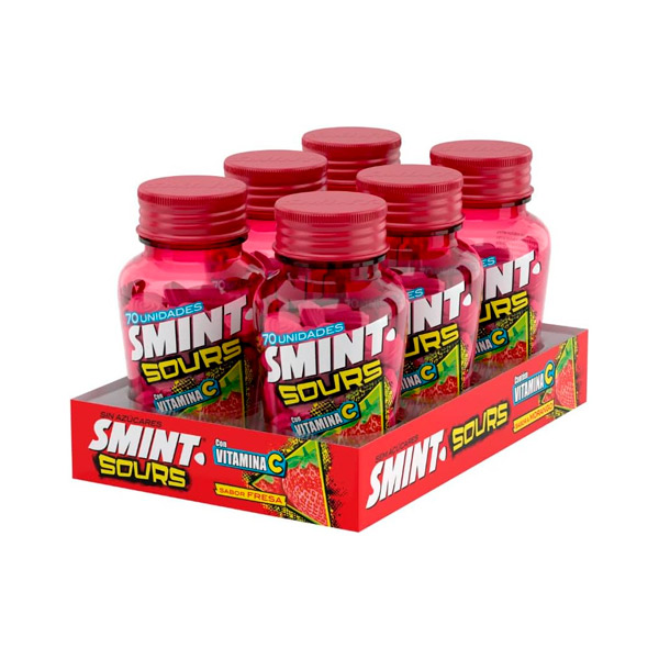 Smint Sours Fresa 49 g (6 ud)