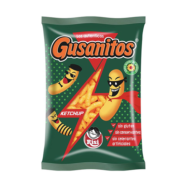 Gusanitos kétchup Familiar 85 g (8 ud) Risi