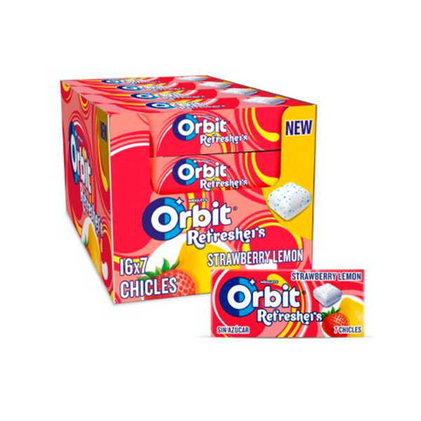 ORBIT REFRESHERS STRAWBERRY LEMON 16 UD