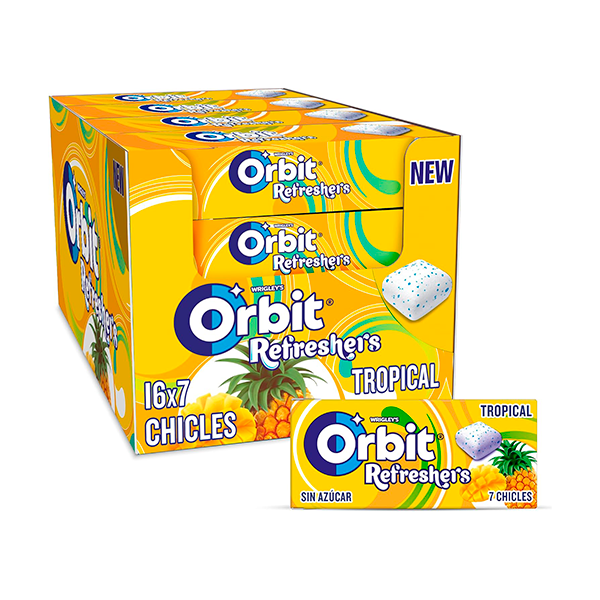 Orbit Refreshers Tropical (16 ud)