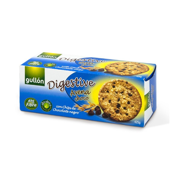 Galletas Digestive Avena Choco 425 g (15 ud) Gullon