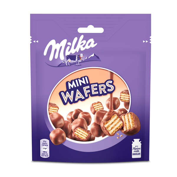 Mini Wafers 100 g (8 ud) Milka
