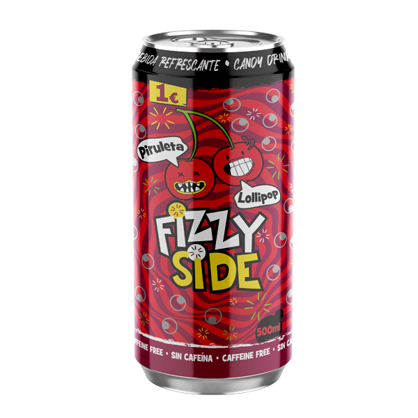 Refresco Piruleta Cereza 500 ml (24 ud) FIzzyside