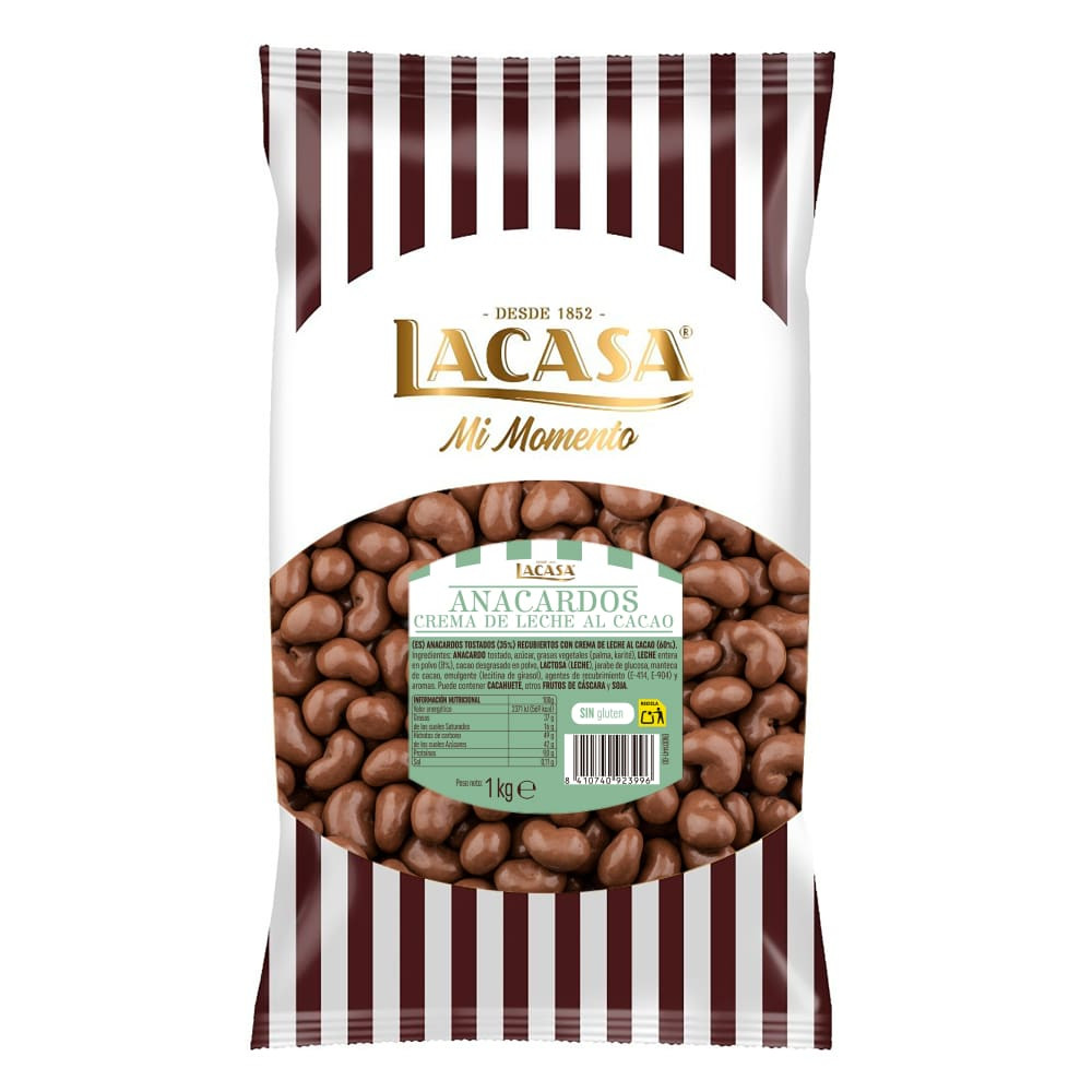 Anacardos Chocolate con Leche 1Kg Lacasa