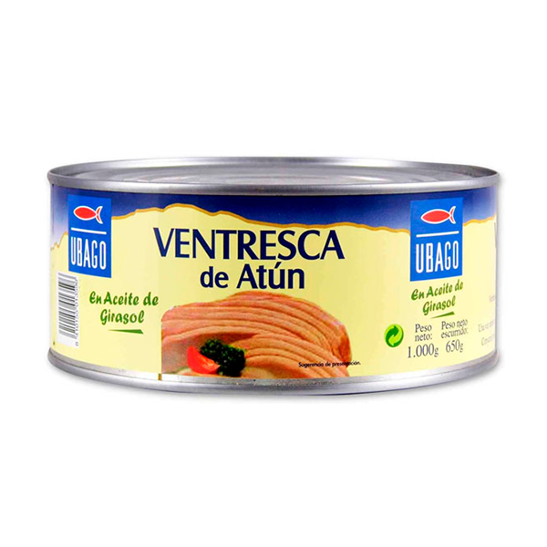 Ventresca de atún claro 1 kg Ubago