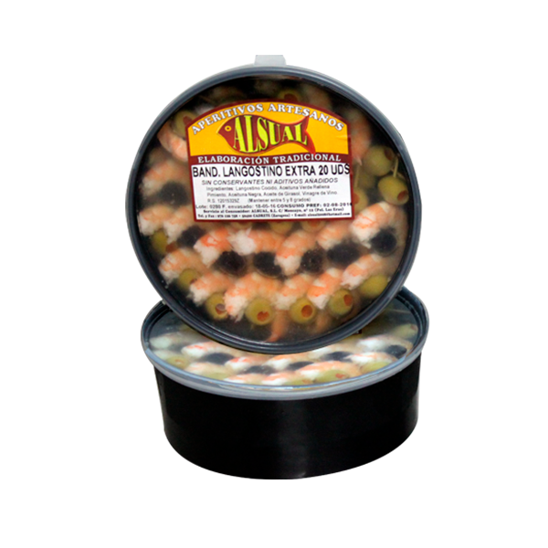 Banderilla langostino extra 780 g Alsual