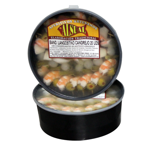 Banderilla langostino surimi 780 g (20 ud) Alsual