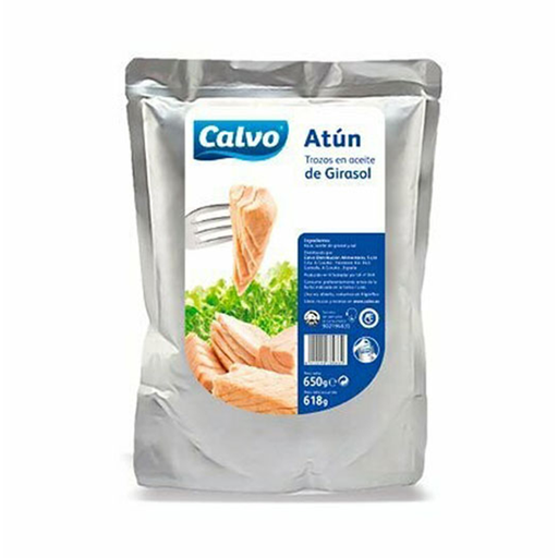 [8410090781260] Bolsa de atún en aceite de girasol 1 kg Calvo