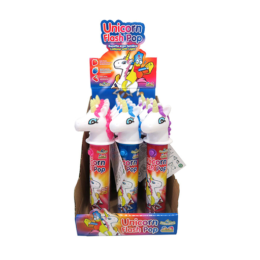 [3587361161856] Unicornio Flash Pop 12 ud Funny Candy
