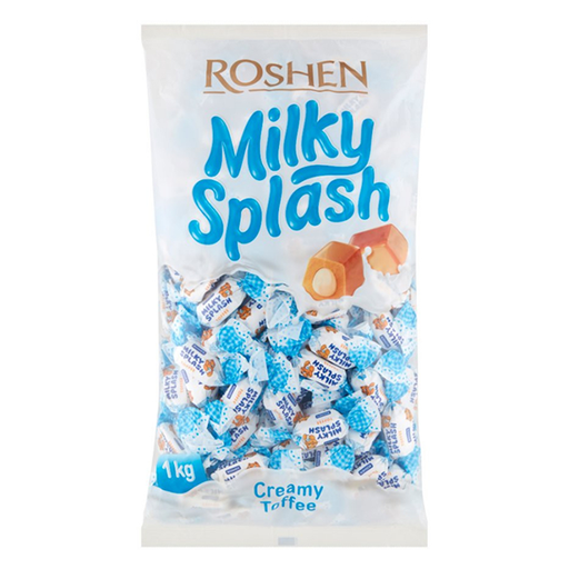[4823077608810] MILKY SPLASH CREAMY TOFFEE 1 KG ROSHEN