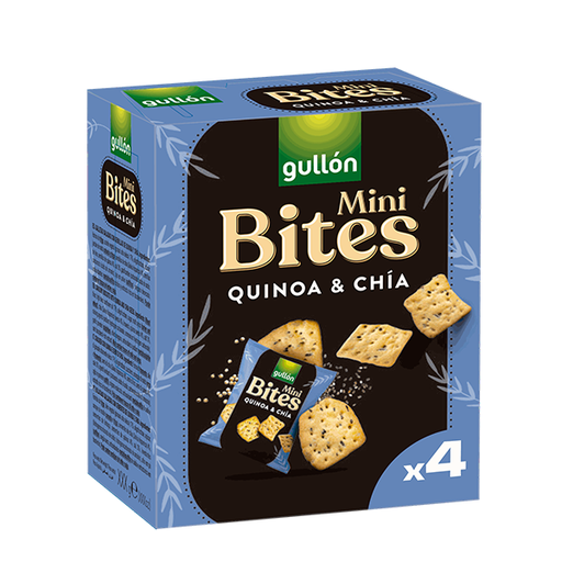 [18410376075943] Mini Bites Quinoa y Chía 40 g (4 ud) Gullón