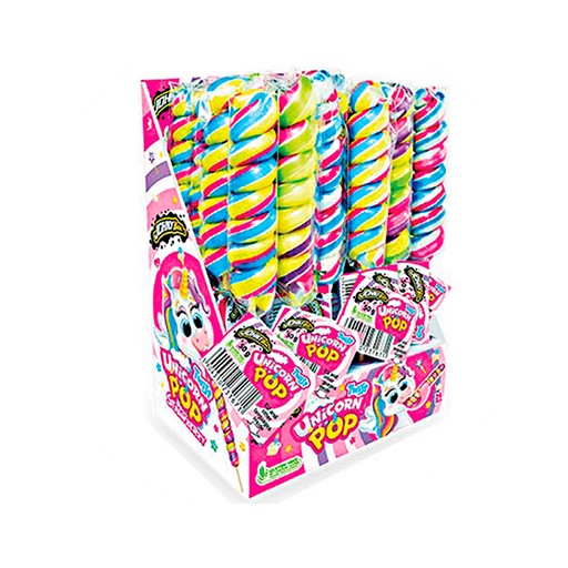 [5904310231688] Caramelo Unicorn Twist Pop (24 ud) Disgo
