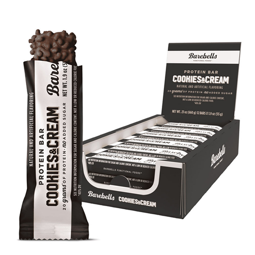 [27340001800207] Barritas de proteínas Cookies and Cream 55 g (12 ud) Barebells