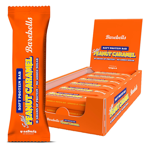 [27340001804366] Barritas de proteínas Soft Peanut Caramel 55 g (12 ud) Barebells