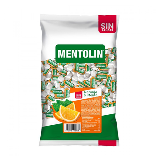[8410740909679] Mentolin Naranja y Menta sin azúcar 1 kg Lacasa