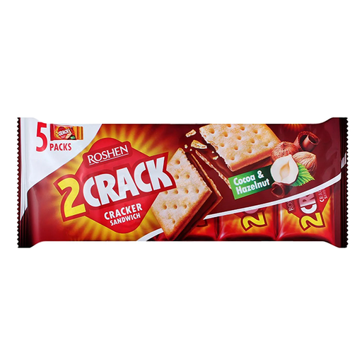 [4823077631818] Galletas 2 Crack Avellanas 235 g (14 ud) Roshen