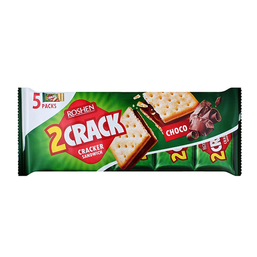 [4823077631801] Galletas 2 Crack Cacao 235 g (14 ud) Roshen