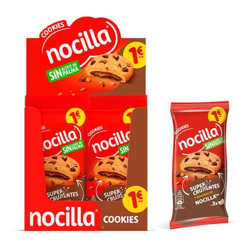 [18410014512670] Nocilla Cookies sabor original 60 g (12 ud) Idilia