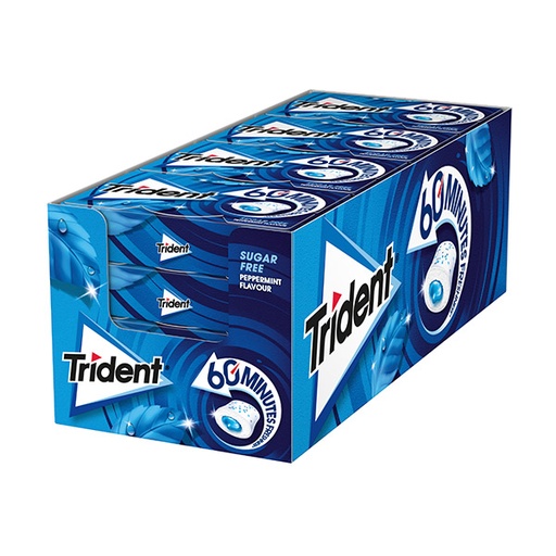 [8723400945017] Trident 60 minutos menta 16 ud