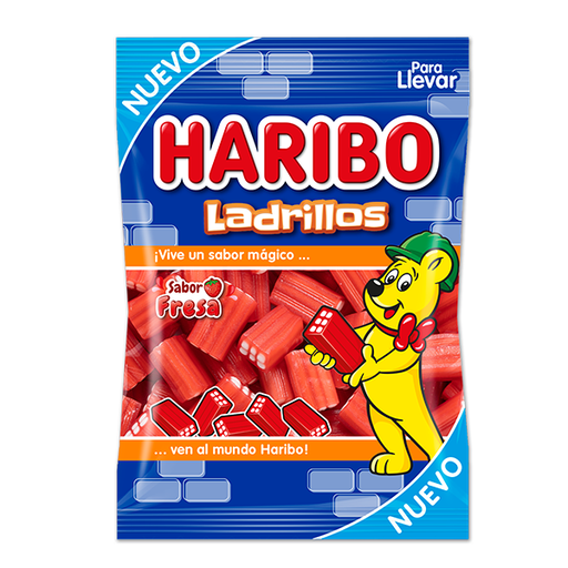 [8426617000905] Ladrillos Fresa 100 g (18 ud) Haribo
