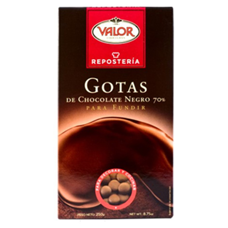 [8410109003963] Gotas Choco Negro 70% 250grx12u Valor
