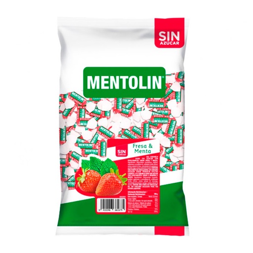 [8410246661675] Mentolin Fresa Mentolada sin azúcar 1 kg Lacasa