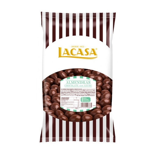 [8410740923965] Almendra con chocolate con leche 1 kg Lacasa
