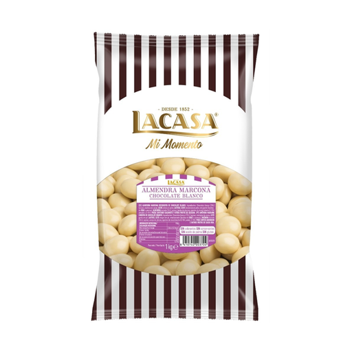 [8410740003704] Almendra Marcona Con Chocolate  Blanco 1kg Lacasa