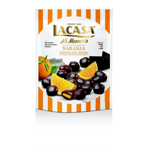 [8410740910583] Naranja Chocolate Negro Doypack 125gx9u Lacasa