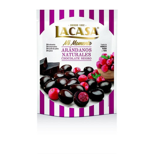 [8410740911733] Arandanos Chocolate Negro Doypack 125gx9u Lacasa