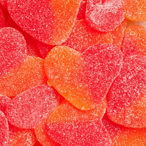 [8422885034741] Corazones Melocoton  250uds Candy