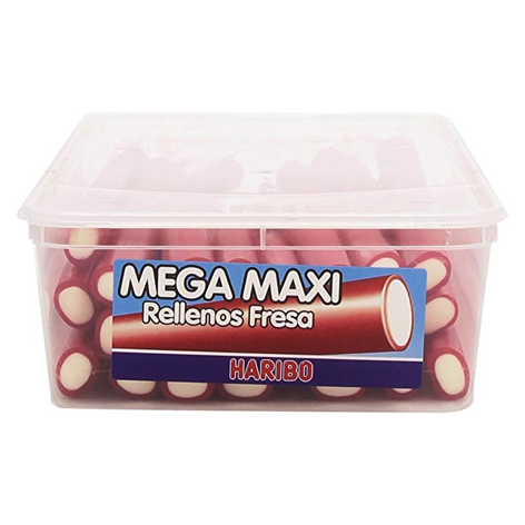 [8426617018122] Mega Maxi Relleno Fresa 24und Haribo
