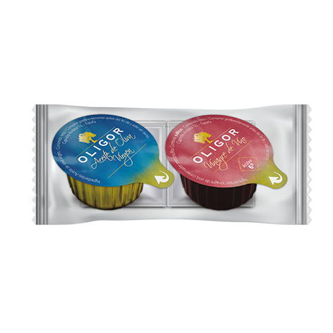 [8436006377778] Oligor Caja Set Aceite 10 Ml X Vinagre 10 Ml + Sal+ Pimienta X 20ud