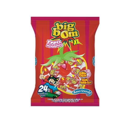 [7707014902902] Big  Bom  Fresa Bolsa  (16 X 24) 18 Grs.