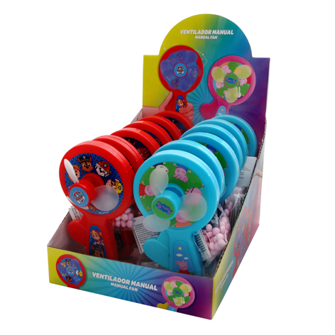 [18435477903851] Ventilador Manual Redondo Paw + Peppa  6 X 12