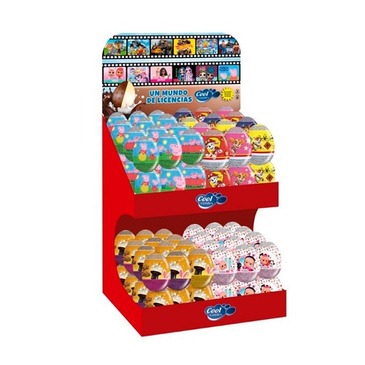 [8436549489983] Expositor huevos de chocolate 96 ud Cool Candies