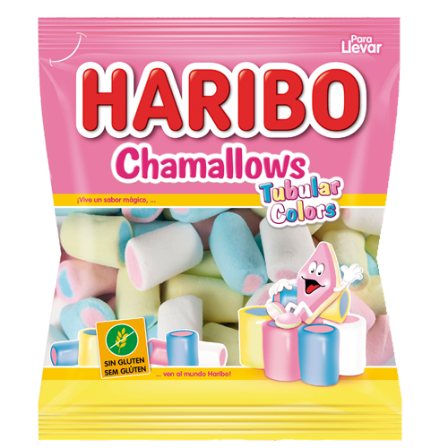 [5410358452966] Chamallows Tubular Colors 18bx90g Haribo